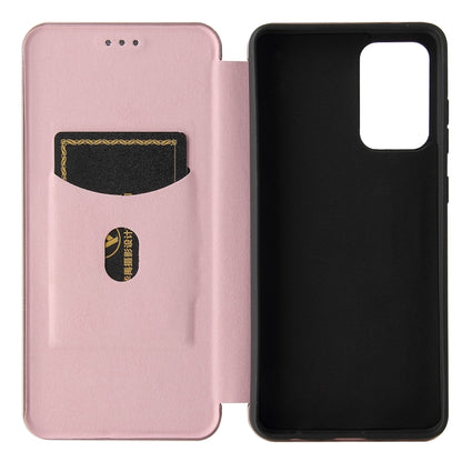Carbon Fiber Texture Magnetic Horizontal Flip TPU + PC + PU Leather Case with Card Slot, For Samsung Galaxy A72 5G, For Samsung Galaxy A52 5G, For OPPO Reno5 Pro 5G, For Cubot X30
