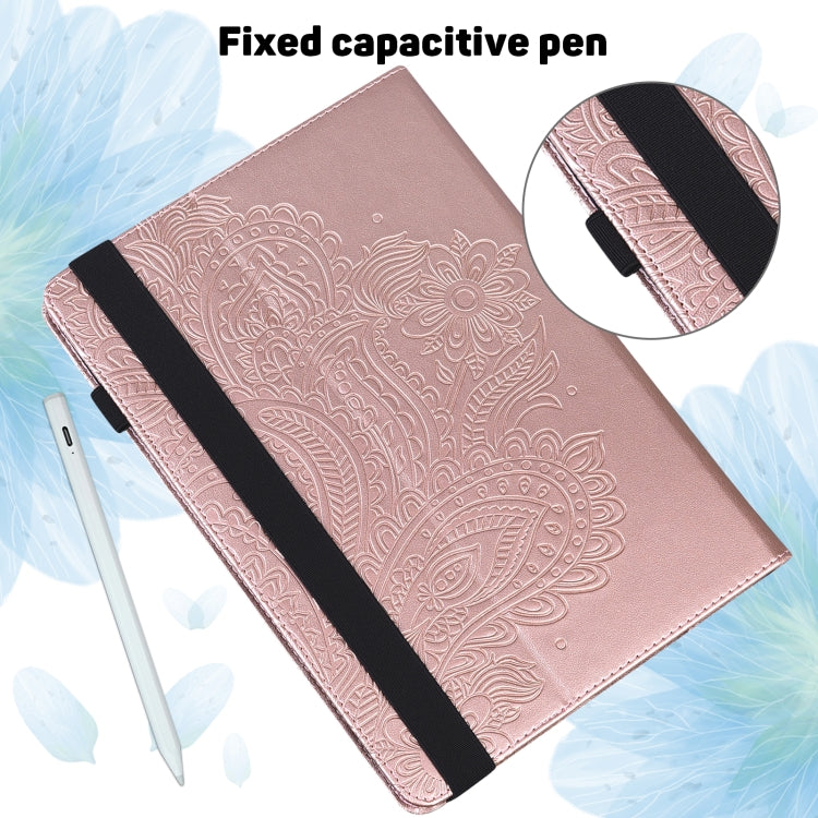 Peacock Embossed Pattern TPU + PU Horizontal Flip Leather Case with Holder & Card Slots & Wallet, For Samsung Galaxy Tab A7 T500, For Samsung Galaxy Tab S6 Lite P610, For Samsung Galaxy Tab A 8.0 (2019) T290, For Samsung Galaxy Tab A 10.1 (2019) T510��...