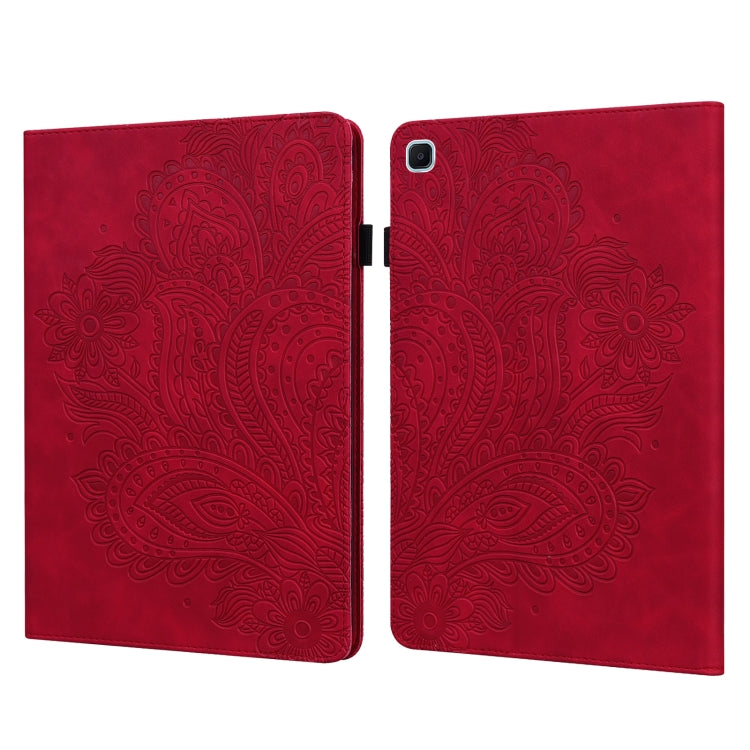 Peacock Embossed Pattern TPU + PU Horizontal Flip Leather Case with Holder & Card Slots & Wallet, For Samsung Galaxy Tab A7 T500, For Samsung Galaxy Tab S6 Lite P610, For Samsung Galaxy Tab A 8.0 (2019) T290, For Samsung Galaxy Tab A 10.1 (2019) T510��...