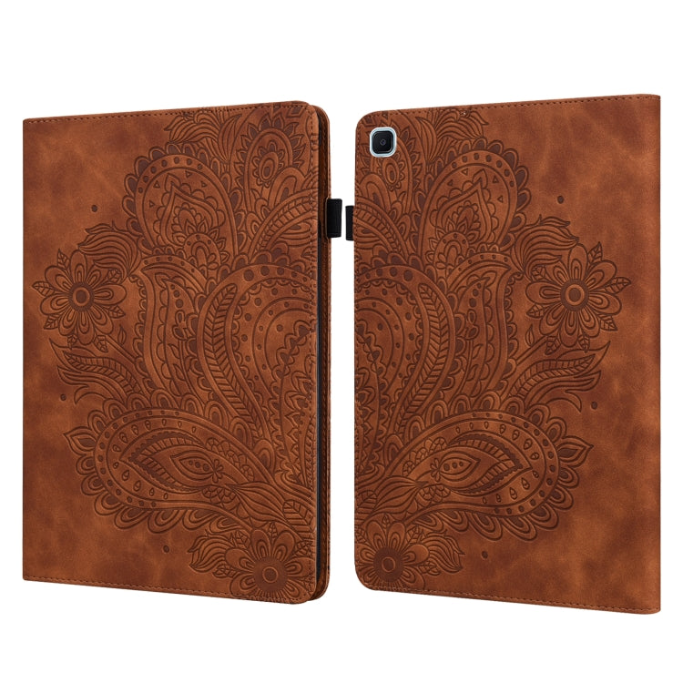Peacock Embossed Pattern TPU + PU Horizontal Flip Leather Case with Holder & Card Slots & Wallet, For Samsung Galaxy Tab A7 T500, For Samsung Galaxy Tab S6 Lite P610, For Samsung Galaxy Tab A 8.0 (2019) T290, For Samsung Galaxy Tab A 10.1 (2019) T510��...