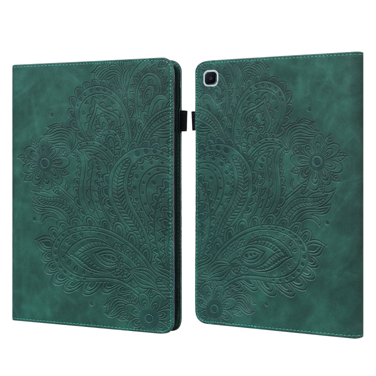 Peacock Embossed Pattern TPU + PU Horizontal Flip Leather Case with Holder & Card Slots & Wallet, For Samsung Galaxy Tab A7 T500, For Samsung Galaxy Tab S6 Lite P610, For Samsung Galaxy Tab A 8.0 (2019) T290, For Samsung Galaxy Tab A 10.1 (2019) T510��...