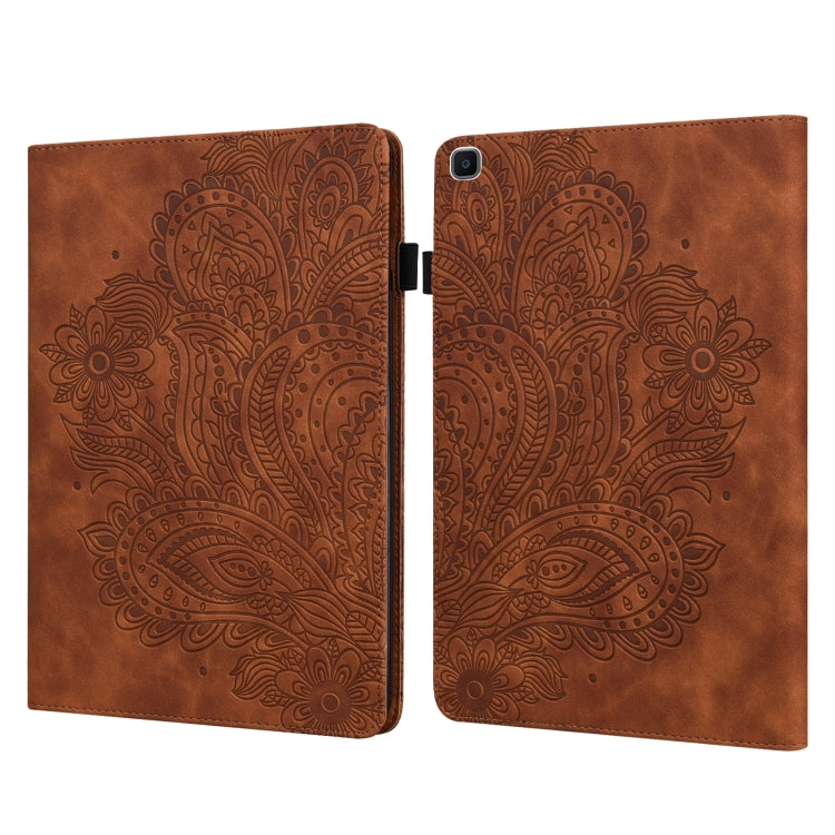 Peacock Embossed Pattern TPU + PU Horizontal Flip Leather Case with Holder & Card Slots & Wallet, For Samsung Galaxy Tab A7 T500, For Samsung Galaxy Tab S6 Lite P610, For Samsung Galaxy Tab A 8.0 (2019) T290, For Samsung Galaxy Tab A 10.1 (2019) T510��...