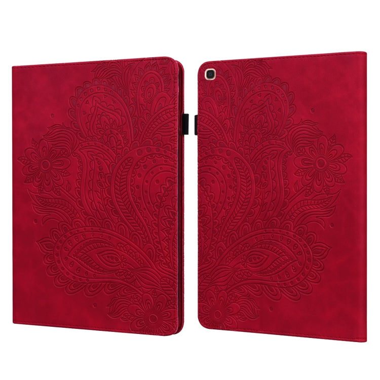 Peacock Embossed Pattern TPU + PU Horizontal Flip Leather Case with Holder & Card Slots & Wallet, For Samsung Galaxy Tab A7 T500, For Samsung Galaxy Tab S6 Lite P610, For Samsung Galaxy Tab A 8.0 (2019) T290, For Samsung Galaxy Tab A 10.1 (2019) T510��...