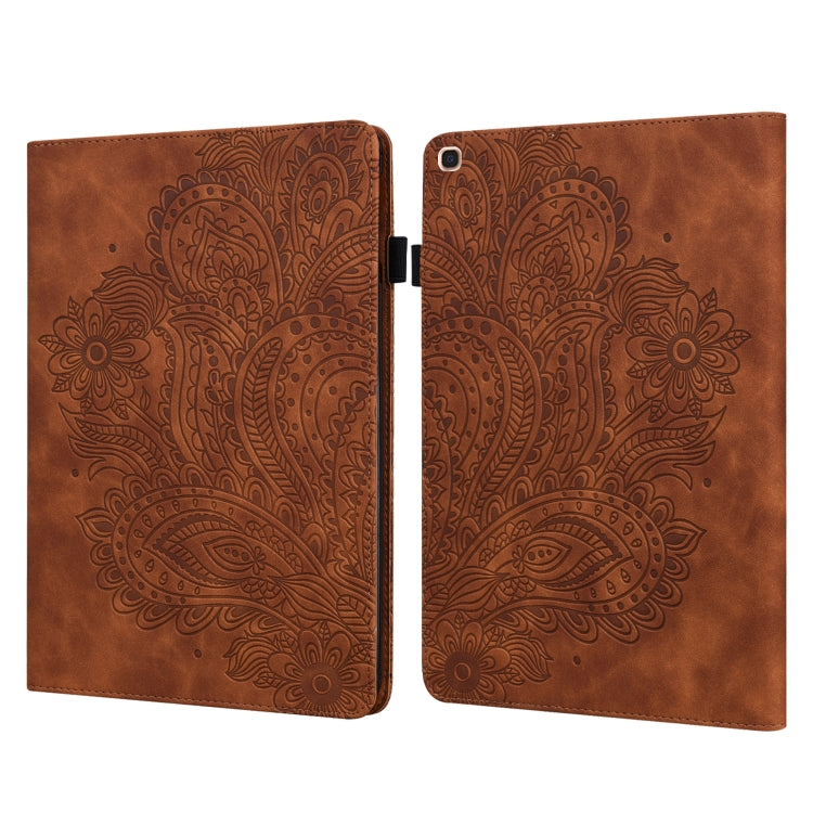 Peacock Embossed Pattern TPU + PU Horizontal Flip Leather Case with Holder & Card Slots & Wallet, For Samsung Galaxy Tab A7 T500, For Samsung Galaxy Tab S6 Lite P610, For Samsung Galaxy Tab A 8.0 (2019) T290, For Samsung Galaxy Tab A 10.1 (2019) T510��...