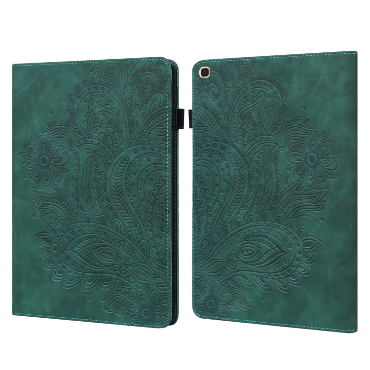 Peacock Embossed Pattern TPU + PU Horizontal Flip Leather Case with Holder & Card Slots & Wallet, For Samsung Galaxy Tab A7 T500, For Samsung Galaxy Tab S6 Lite P610, For Samsung Galaxy Tab A 8.0 (2019) T290, For Samsung Galaxy Tab A 10.1 (2019) T510��...