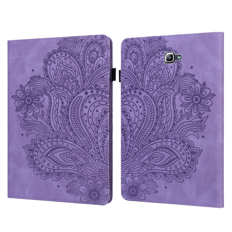 Peacock Embossed Pattern TPU + PU Horizontal Flip Leather Case with Holder & Card Slots & Wallet, For Samsung Galaxy Tab A7 T500, For Samsung Galaxy Tab S6 Lite P610, For Samsung Galaxy Tab A 8.0 (2019) T290, For Samsung Galaxy Tab A 10.1 (2019) T510��...