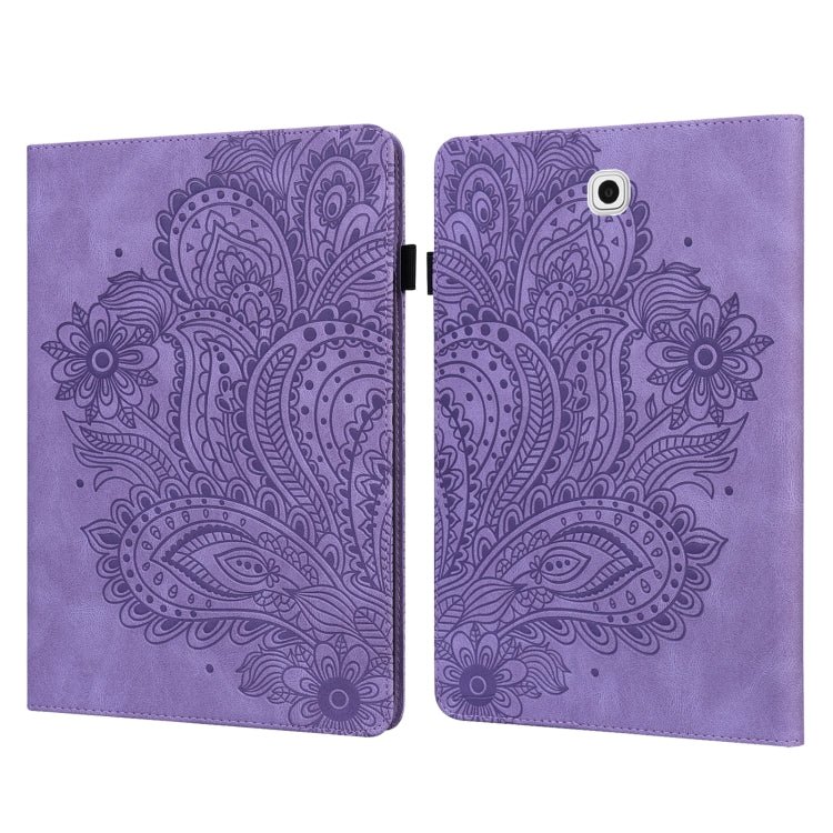 Peacock Embossed Pattern TPU + PU Horizontal Flip Leather Case with Holder & Card Slots & Wallet, For Samsung Galaxy Tab A7 T500, For Samsung Galaxy Tab S6 Lite P610, For Samsung Galaxy Tab A 8.0 (2019) T290, For Samsung Galaxy Tab A 10.1 (2019) T510��...