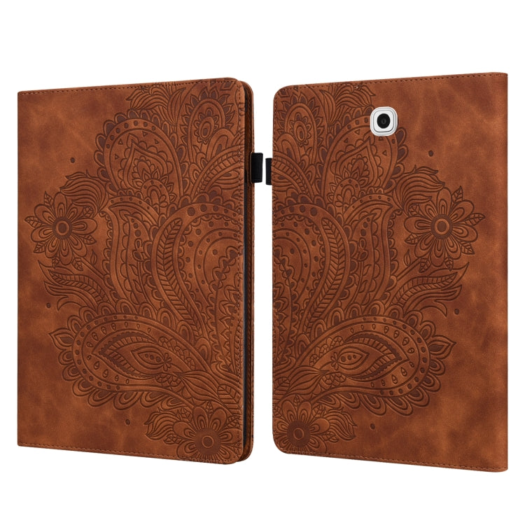 Peacock Embossed Pattern TPU + PU Horizontal Flip Leather Case with Holder & Card Slots & Wallet, For Samsung Galaxy Tab A7 T500, For Samsung Galaxy Tab S6 Lite P610, For Samsung Galaxy Tab A 8.0 (2019) T290, For Samsung Galaxy Tab A 10.1 (2019) T510��...