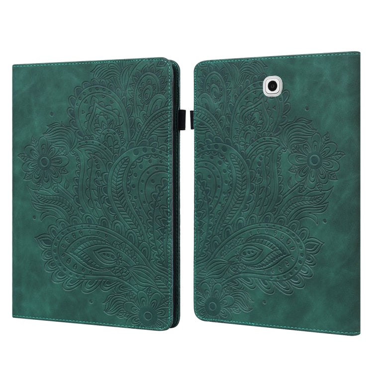 Peacock Embossed Pattern TPU + PU Horizontal Flip Leather Case with Holder & Card Slots & Wallet, For Samsung Galaxy Tab A7 T500, For Samsung Galaxy Tab S6 Lite P610, For Samsung Galaxy Tab A 8.0 (2019) T290, For Samsung Galaxy Tab A 10.1 (2019) T510��...