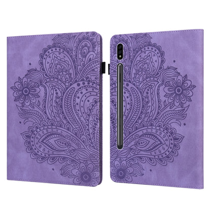 Peacock Embossed Pattern TPU + PU Horizontal Flip Leather Case with Holder & Card Slots & Wallet, For Samsung Galaxy Tab A7 T500, For Samsung Galaxy Tab S6 Lite P610, For Samsung Galaxy Tab A 8.0 (2019) T290, For Samsung Galaxy Tab A 10.1 (2019) T510��...