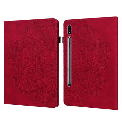 Peacock Embossed Pattern TPU + PU Horizontal Flip Leather Case with Holder & Card Slots & Wallet, For Samsung Galaxy Tab A7 T500, For Samsung Galaxy Tab S6 Lite P610, For Samsung Galaxy Tab A 8.0 (2019) T290, For Samsung Galaxy Tab A 10.1 (2019) T510��...