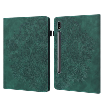 Peacock Embossed Pattern TPU + PU Horizontal Flip Leather Case with Holder & Card Slots & Wallet, For Samsung Galaxy Tab A7 T500, For Samsung Galaxy Tab S6 Lite P610, For Samsung Galaxy Tab A 8.0 (2019) T290, For Samsung Galaxy Tab A 10.1 (2019) T510��...