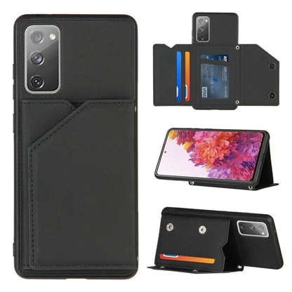 Skin Feel PU + TPU + PC Back Cover Shockproof Case with Card Slots & Holder & Photo Frame, For OPPO Realme 7, For Samsung Galaxy A50 & A30s & A50s, For OPPO Realme C11, For Samsung Galaxy A70 & A70s, For OPPO Realme C15, For Samsung Galaxy M60s & A81��...