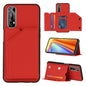 Skin Feel PU + TPU + PC Back Cover Shockproof Case with Card Slots & Holder & Photo Frame, For OPPO Realme 7, For Samsung Galaxy A50 & A30s & A50s, For OPPO Realme C11, For Samsung Galaxy A70 & A70s, For OPPO Realme C15, For Samsung Galaxy M60s & A81��...