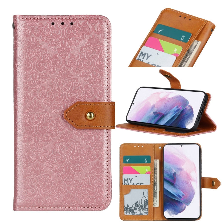 European Floral Embossed Copper Buckle Horizontal Flip PU Leather Case with Holder & Card Slots & Wallet & Photo Frame, For Samsung Galaxy A21s, For Samsung Galaxy A31, For Samsung Galaxy A41, For Samsung Galaxy A51 5G, For Samsung Galaxy A51 4G�������...