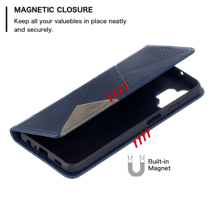 Prismatic Invisible Magnetic Horizontal Flip Leather Case with Holder & Card Slots & Photo Frame, For Samsung Galaxy A32 5G, For Samsung Galaxy A52 5G, For Samsung Galaxy A72 5G, For Xiaomi Poco M3