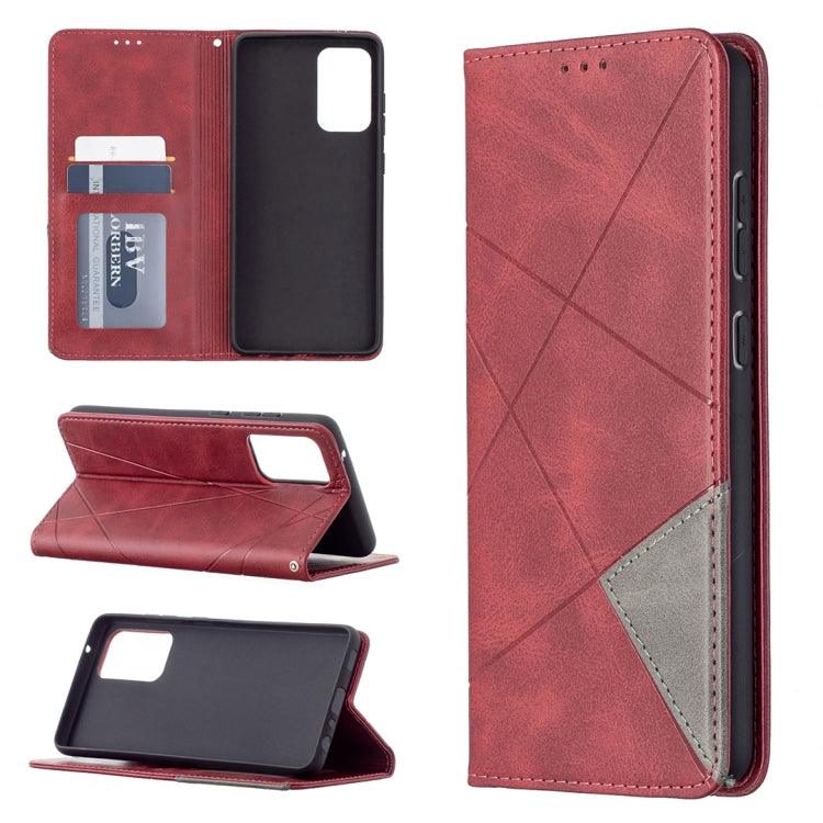 Prismatic Invisible Magnetic Horizontal Flip Leather Case with Holder & Card Slots & Photo Frame, For Samsung Galaxy A32 5G, For Samsung Galaxy A52 5G, For Samsung Galaxy A72 5G, For Xiaomi Poco M3