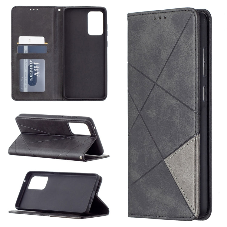 Prismatic Invisible Magnetic Horizontal Flip Leather Case with Holder & Card Slots & Photo Frame, For Samsung Galaxy A32 5G, For Samsung Galaxy A52 5G, For Samsung Galaxy A72 5G, For Xiaomi Poco M3
