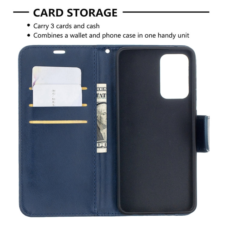 Retro Lambskin Texture Pure Color Horizontal Flip PU Leather Case with Holder & Card Slots & Wallet & Lanyard, For Samsung Galaxy A52 5G