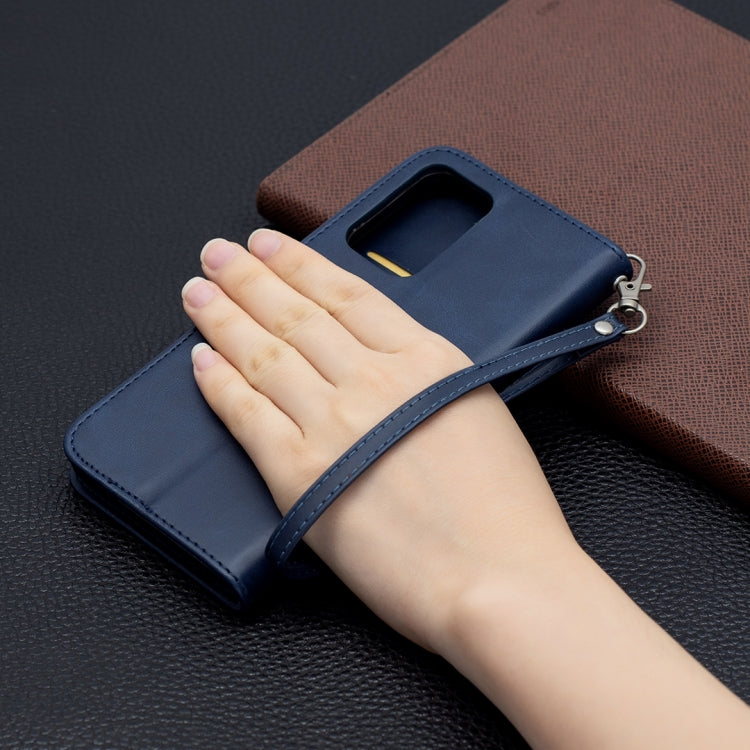 Retro Lambskin Texture Pure Color Horizontal Flip PU Leather Case with Holder & Card Slots & Wallet & Lanyard, For Samsung Galaxy A52 5G