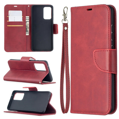 Retro Lambskin Texture Pure Color Horizontal Flip PU Leather Case with Holder & Card Slots & Wallet & Lanyard, For Samsung Galaxy A52 5G