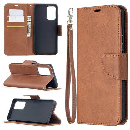 Retro Lambskin Texture Pure Color Horizontal Flip PU Leather Case with Holder & Card Slots & Wallet & Lanyard, For Samsung Galaxy A52 5G