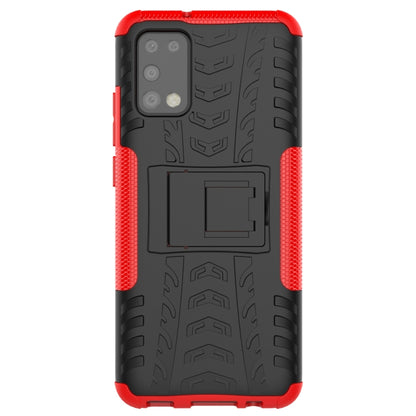 Tire Texture Shockproof TPU+PC Protective Case with Holder, For Samsung Galaxy A02s (US Edition), For Samsung Galaxy A32 5G