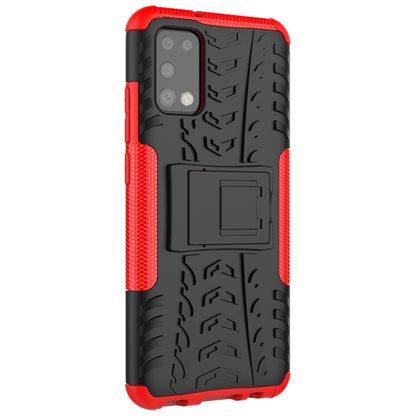 Tire Texture Shockproof TPU+PC Protective Case with Holder, For Samsung Galaxy A02s (US Edition), For Samsung Galaxy A32 5G