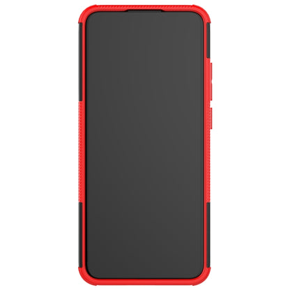 Tire Texture Shockproof TPU+PC Protective Case with Holder, For Samsung Galaxy A02s (US Edition), For Samsung Galaxy A32 5G