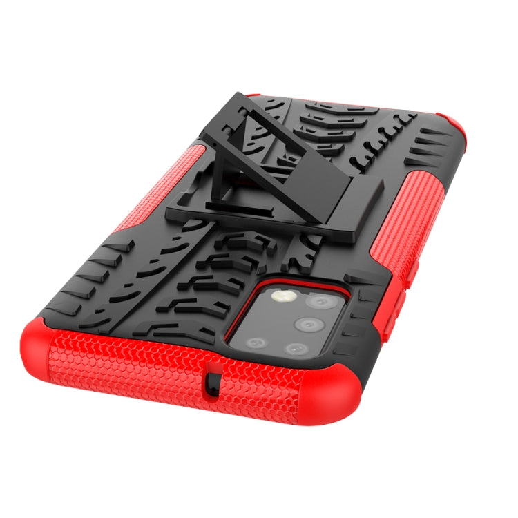 Tire Texture Shockproof TPU+PC Protective Case with Holder, For Samsung Galaxy A02s (US Edition), For Samsung Galaxy A32 5G