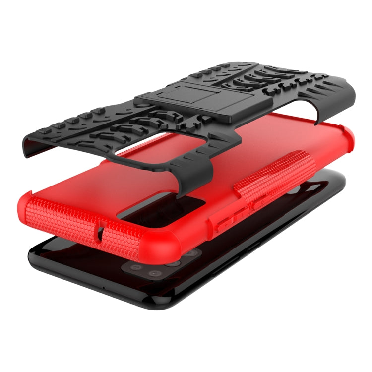 Tire Texture Shockproof TPU+PC Protective Case with Holder