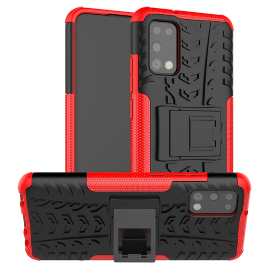 Tire Texture Shockproof TPU+PC Protective Case with Holder
