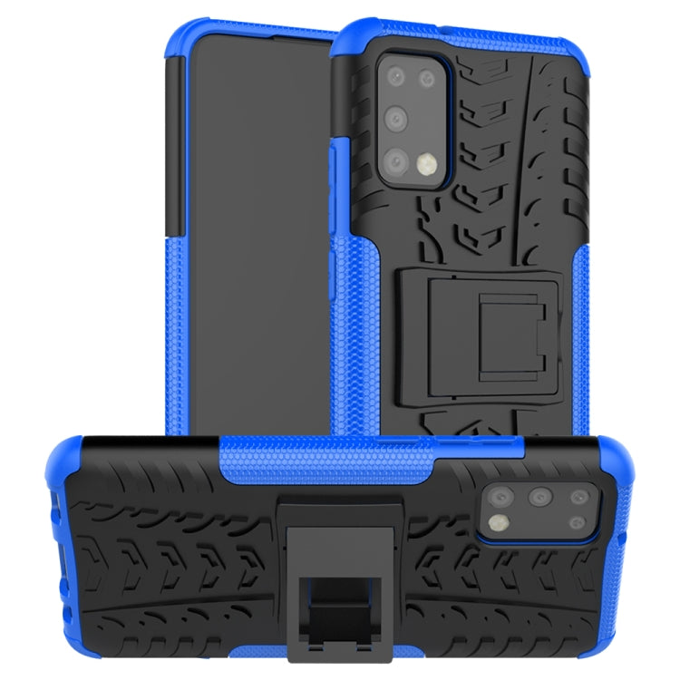 Tire Texture Shockproof TPU+PC Protective Case with Holder, For Samsung Galaxy A02s (US Edition), For Samsung Galaxy A32 5G