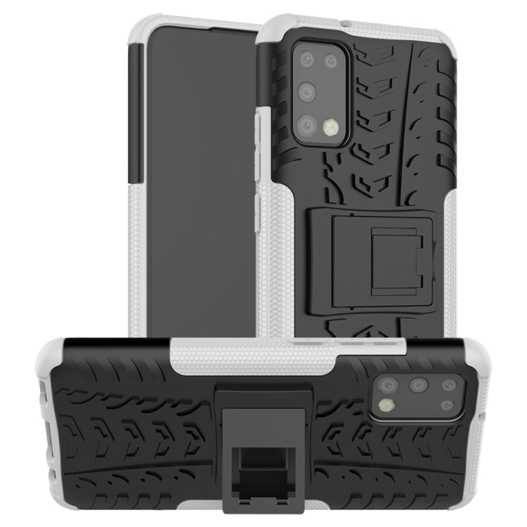 Tire Texture Shockproof TPU+PC Protective Case with Holder, For Samsung Galaxy A02s (US Edition), For Samsung Galaxy A32 5G