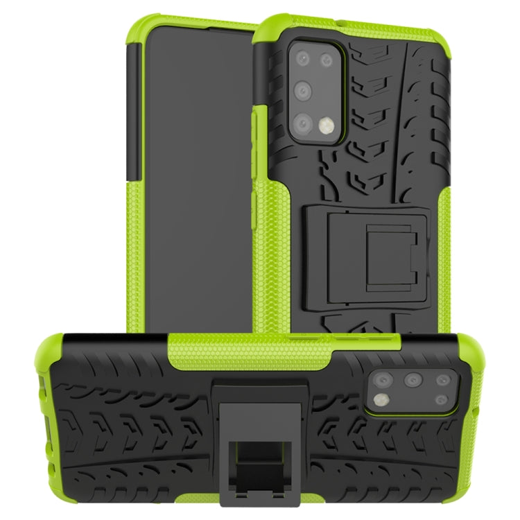 Tire Texture Shockproof TPU+PC Protective Case with Holder, For Samsung Galaxy A02s (US Edition), For Samsung Galaxy A32 5G