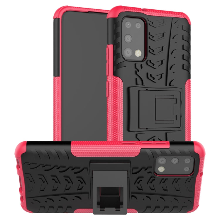Tire Texture Shockproof TPU+PC Protective Case with Holder