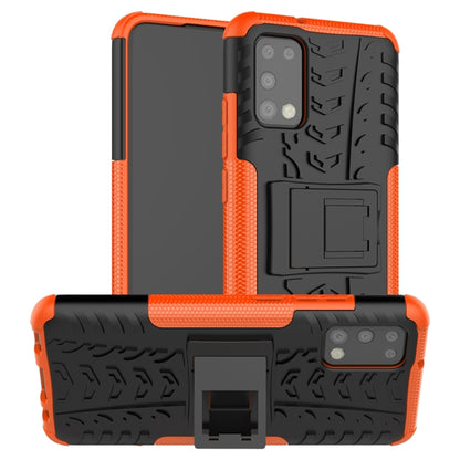 Tire Texture Shockproof TPU+PC Protective Case with Holder, For Samsung Galaxy A02s (US Edition), For Samsung Galaxy A32 5G