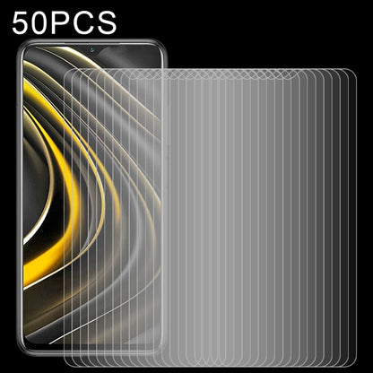 For Xiaomi Redmi 10A / 9A / 9A Sport / 9C / 9C NFC / Poco C31 / 9 Acitve 50 PCS 0.26mm 9H 2.5D Tempered Glass Film
