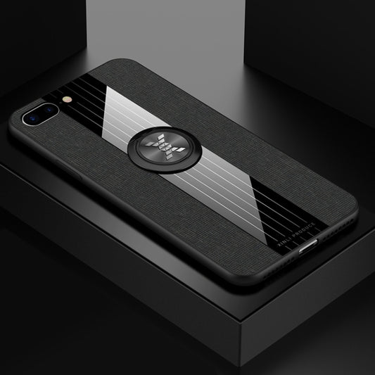 XINLI Stitching Cloth Textue Shockproof TPU Protective Case with Ring Holder, For iPhone 8 / 7, For iPhone 8 Plus / 7 Plus, For iPhone X / XS, For iPhone XR, For iPhone XS Max, For iPhone 6 / 6s, For iPhone 6 Plus / 6s Plus