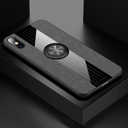 XINLI Stitching Cloth Textue Shockproof TPU Protective Case with Ring Holder, For iPhone 8 / 7, For iPhone 8 Plus / 7 Plus, For iPhone X / XS, For iPhone XR, For iPhone XS Max, For iPhone 6 / 6s, For iPhone 6 Plus / 6s Plus