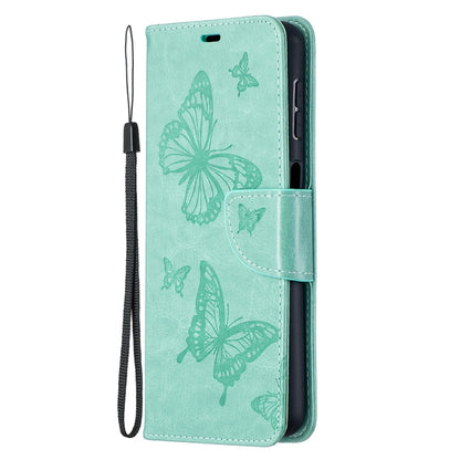 Embossing Two Butterflies Pattern Horizontal Flip PU Leather Case with Holder & Card Slot & Wallet & Lanyard, For Samsung Galaxy A32 5G, For Samsung Galaxy A52 5G / 4G, For Samsung Galaxy A72 5G / 4G, For Xiaomi Poco M3, For Samsung Galaxy A72 5G / 4G 5G