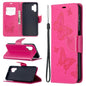 Embossing Two Butterflies Pattern Horizontal Flip PU Leather Case with Holder & Card Slot & Wallet & Lanyard, For Samsung Galaxy A32 5G, For Samsung Galaxy A52 5G / 4G, For Samsung Galaxy A72 5G / 4G, For Xiaomi Poco M3, For Samsung Galaxy A72 5G / 4G 5G