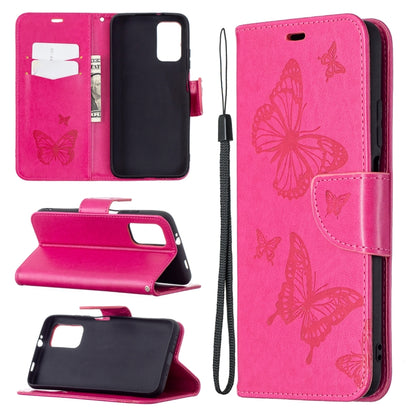 Embossing Two Butterflies Pattern Horizontal Flip PU Leather Case with Holder & Card Slot & Wallet & Lanyard, For Samsung Galaxy A32 5G, For Samsung Galaxy A52 5G / 4G, For Samsung Galaxy A72 5G / 4G, For Xiaomi Poco M3, For Samsung Galaxy A72 5G / 4G 5G