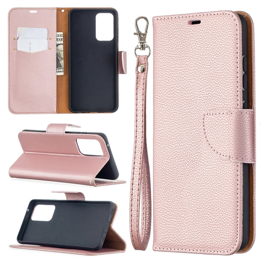 Litchi Texture Pure Color Horizontal Flip PU Leather Case with Holder & Card Slots & Wallet & Lanyard, For Samsung Galaxy A52 5G / 4G, For Samsung Galaxy A52 5G / 4GG