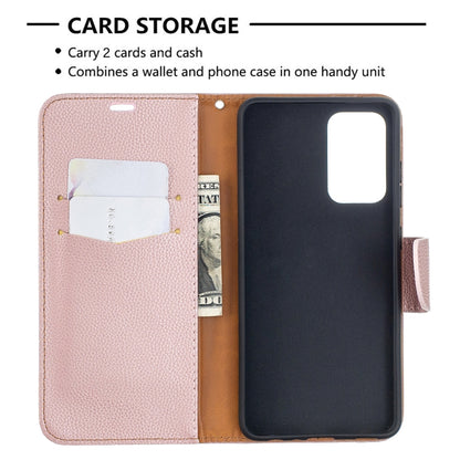 Litchi Texture Pure Color Horizontal Flip PU Leather Case with Holder & Card Slots & Wallet & Lanyard, For Samsung Galaxy A52 5G / 4G, For Samsung Galaxy A52 5G / 4GG