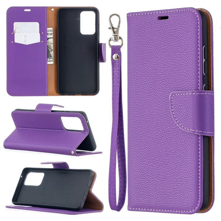 Litchi Texture Pure Color Horizontal Flip PU Leather Case with Holder & Card Slots & Wallet & Lanyard, For Samsung Galaxy A52 5G / 4G, For Samsung Galaxy A52 5G / 4GG