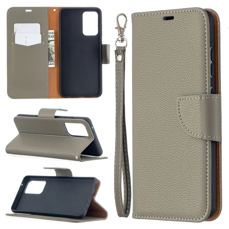 Litchi Texture Pure Color Horizontal Flip PU Leather Case with Holder & Card Slots & Wallet & Lanyard, For Samsung Galaxy A52 5G / 4G, For Samsung Galaxy A52 5G / 4GG