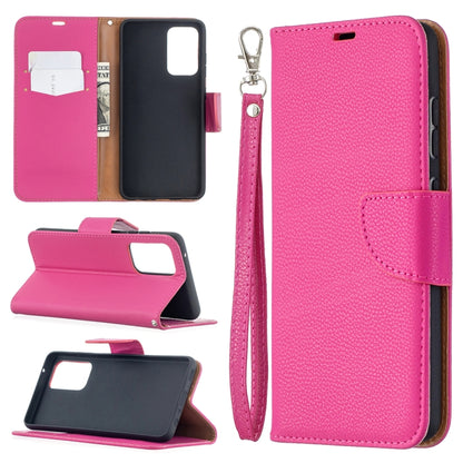 Litchi Texture Pure Color Horizontal Flip PU Leather Case with Holder & Card Slots & Wallet & Lanyard, For Samsung Galaxy A52 5G / 4G, For Samsung Galaxy A52 5G / 4GG