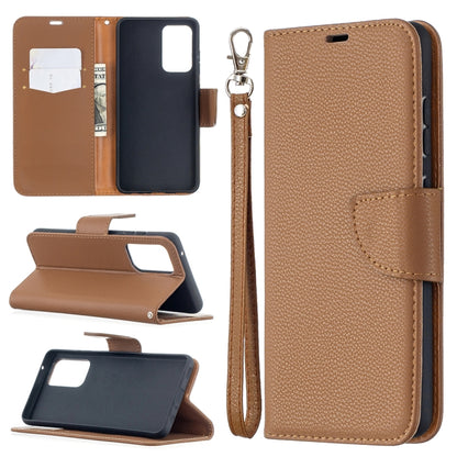 Litchi Texture Pure Color Horizontal Flip PU Leather Case with Holder & Card Slots & Wallet & Lanyard, For Samsung Galaxy A52 5G / 4G, For Samsung Galaxy A52 5G / 4GG