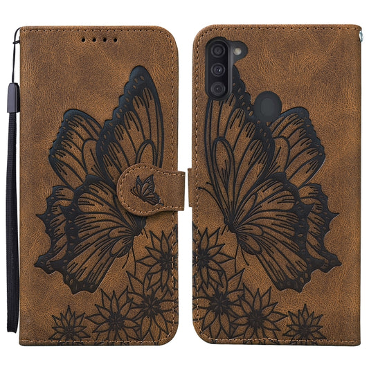 Retro Skin Feel Butterflies Embossing Horizontal Flip Leather Case with Holder & Card Slots & Wallet, For Samsung Galaxy A11, For Samsung Galaxy A12 5G, For Samsung Galaxy A21, For Samsung Galaxy A21s, For Samsung Galaxy A42 5G, For Samsung Galaxy A51�...